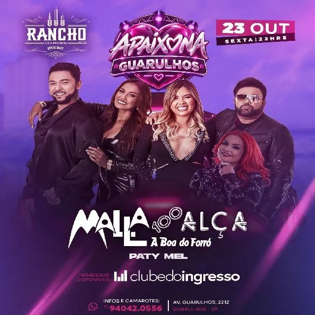 Arte oficial — Malla 100 Alça no Rancho Guarulhos - Apaixona Guarulhos