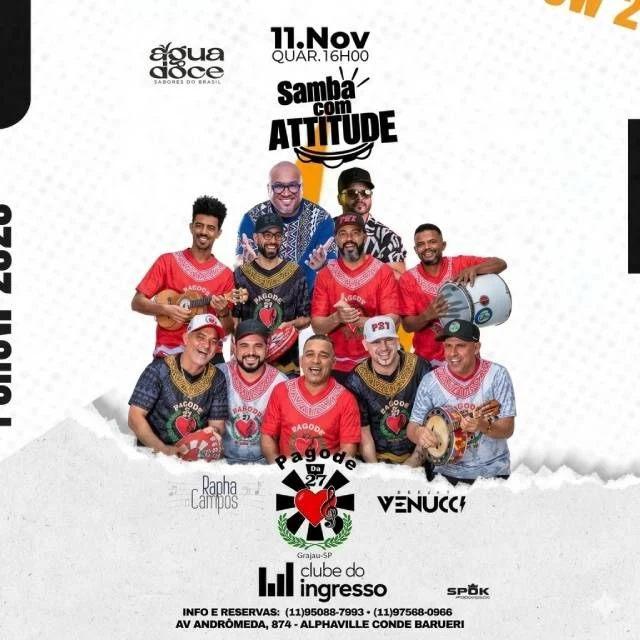 Arte oficial — Samba com Atitude com Pagode da 27 + Convidados