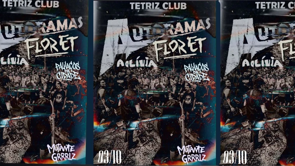 Arte oficial — AUTORAMAS + FLOR ET + A OLIVIA + PALHAÇOS DA CIDADE