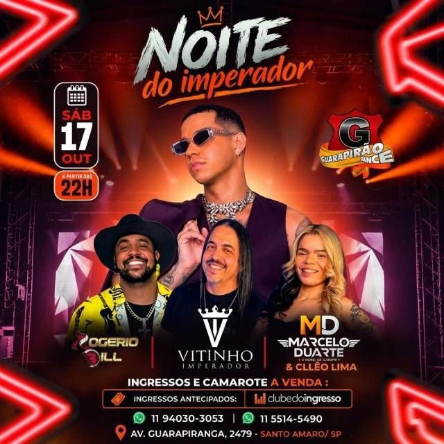 Arte oficial — Noite do Imperador