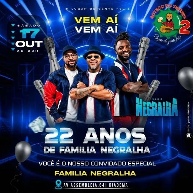 Arte oficial — 22 Anos de Família Negralha