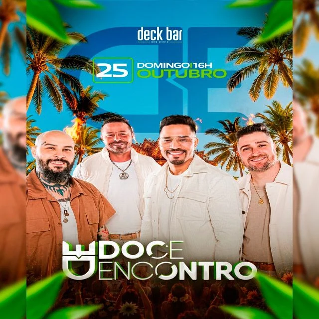 Arte oficial — Doce Encontro no Deck Bar