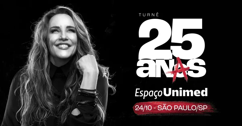 Arte oficial — Ana Carolina Turnê 25 Anas