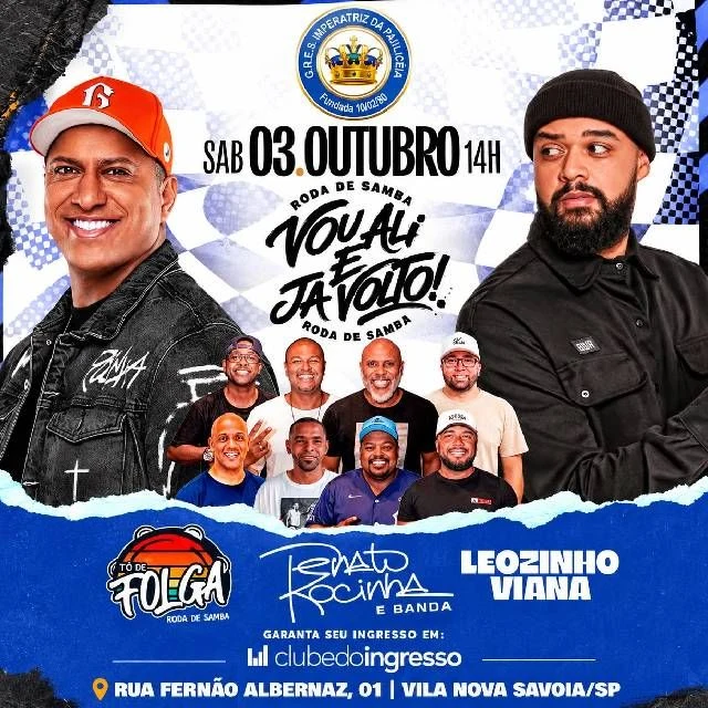 Arte oficial — Vou Alí e Já Volto! - Roda de Samba