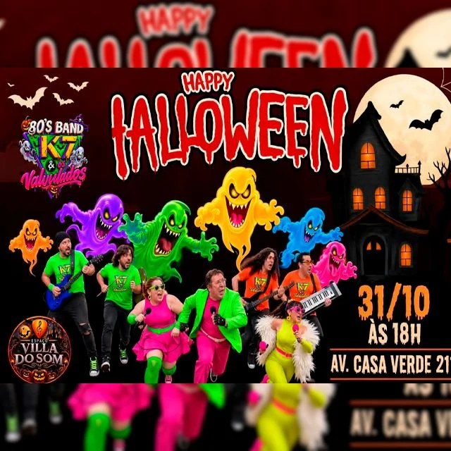 Arte oficial — Halloween do K7 e os Valvulados