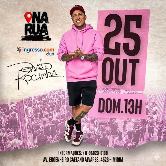 Arte oficial — Renato da Rocinha no NaRua Bar