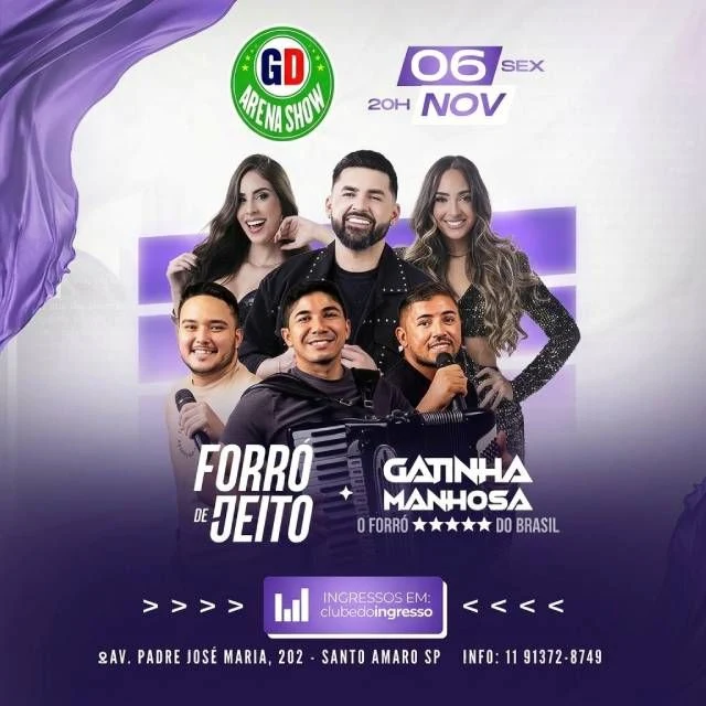 Arte oficial — Forró de Jeito + Gatinha Manhosa