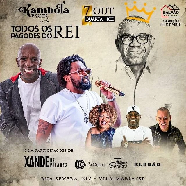 Arte oficial — Todos os Pagodes do Rei convida Xande de Pilares