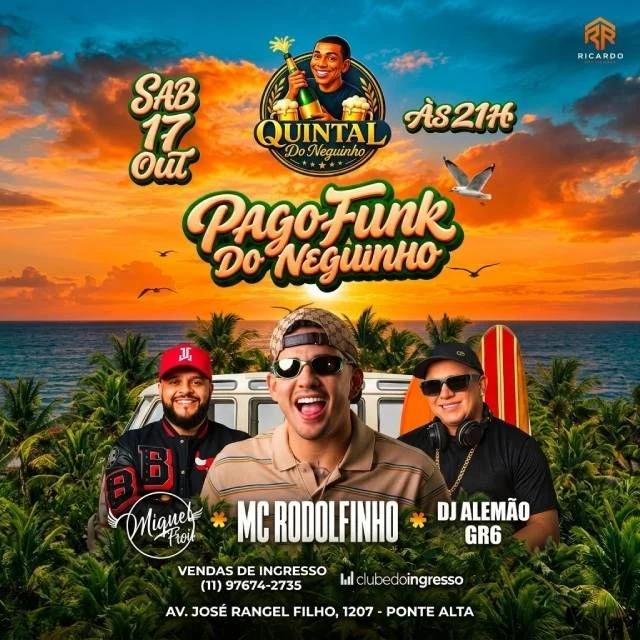 Arte oficial — Pago Funk do Neguinho