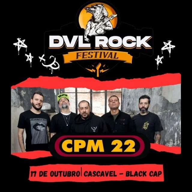 Arte oficial — CPM 22 DVL Rock Festival