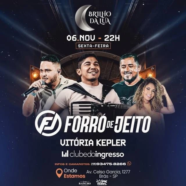 Arte oficial — Forró de Jeito no Brilho da Lua
