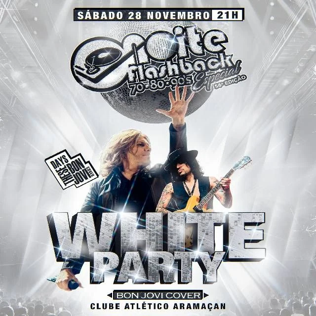 Arte oficial — Noite Flashback Especial White Party