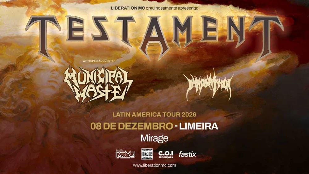 Arte oficial — TESTAMENT, MUNICIPAL WASTE e IMMOLATION