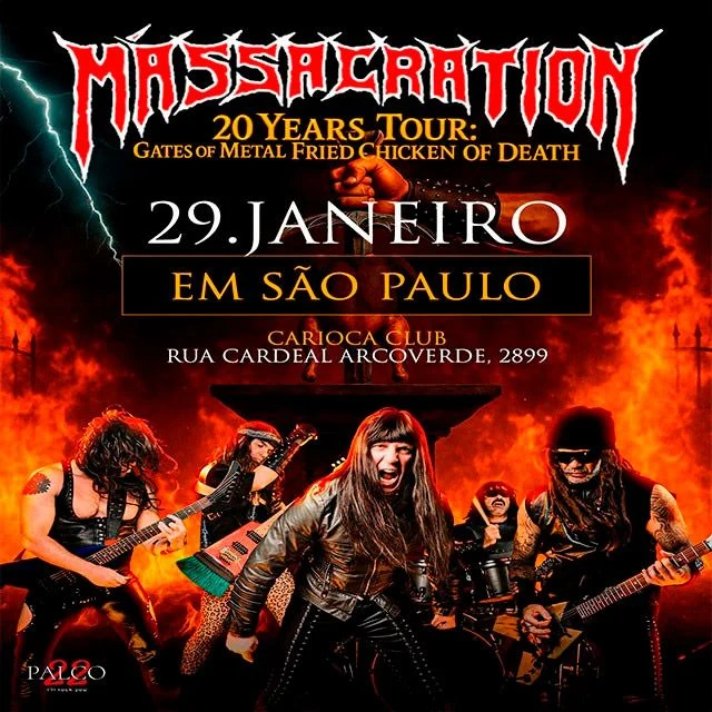 Arte oficial — Massacration no Carioca Club