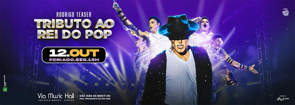 Arte oficial — Rodrigo Teaser - Tributo ao Rei do POP