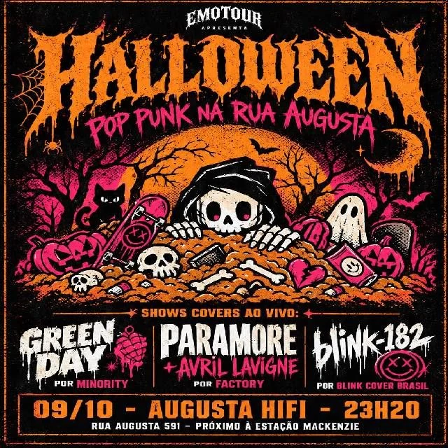 Arte oficial — Halloween - Pop Punk na Rua Augusta