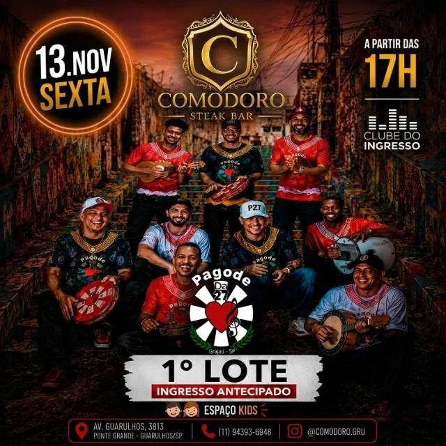 Arte oficial — Pagode da 27 no Comodoro