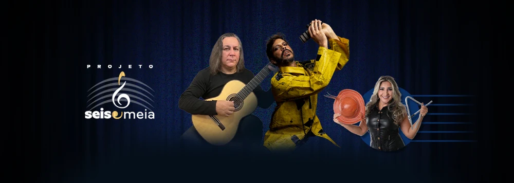Arte oficial — Projeto Seis & Meia apresenta Renato Braz e Almério