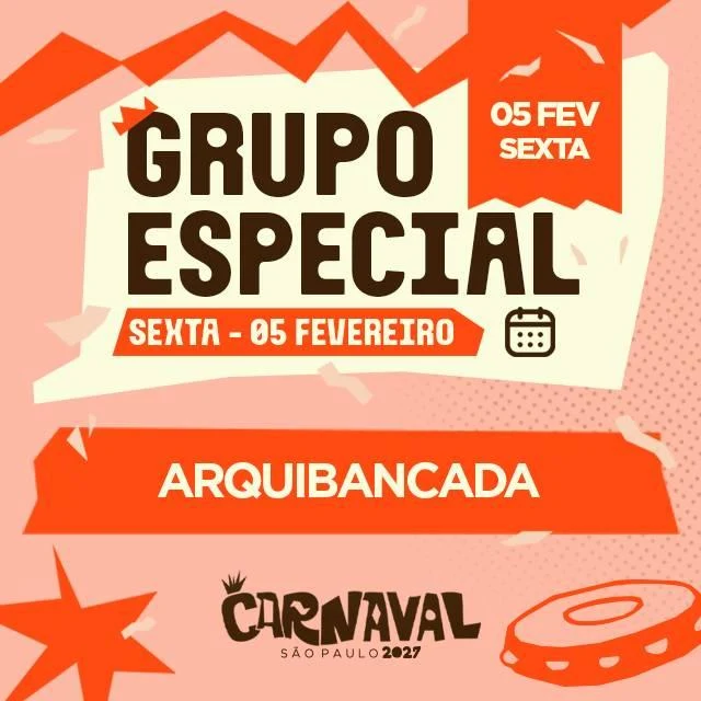 Arte oficial — Carnaval de São Paulo 2027 - Arquibancadas - Especial - Sexta-feira
