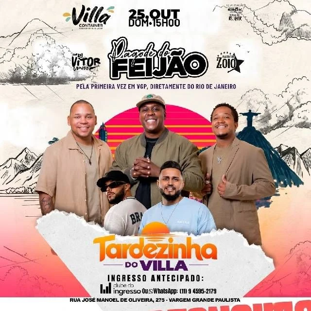 Arte oficial — Tardezinha do Villa com Pagode do Feijão + Convidados
