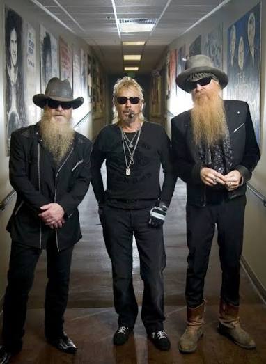 Frank Beard com Billy Gibbons e Dusty Hill, ZZ Top
