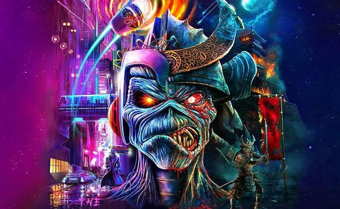 Arte do Iron Maiden para a Future Past Tour